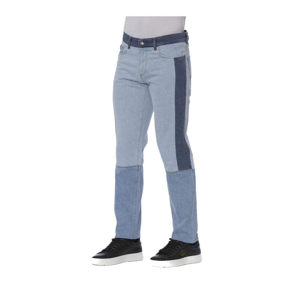 Trussardi Stijlvolle Jeans met Voor- en Achterzakken Blue Heren