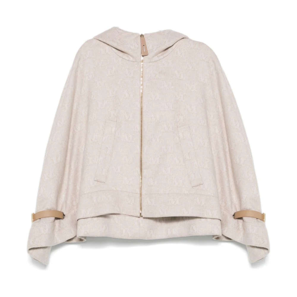 Max Mara , Zip-Throughs, Female, Gray, One Size, Jackets White