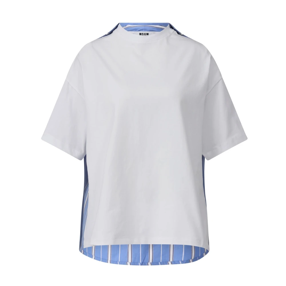 Msgm - Tops > T-Shirts - White - Msgm - Modalova