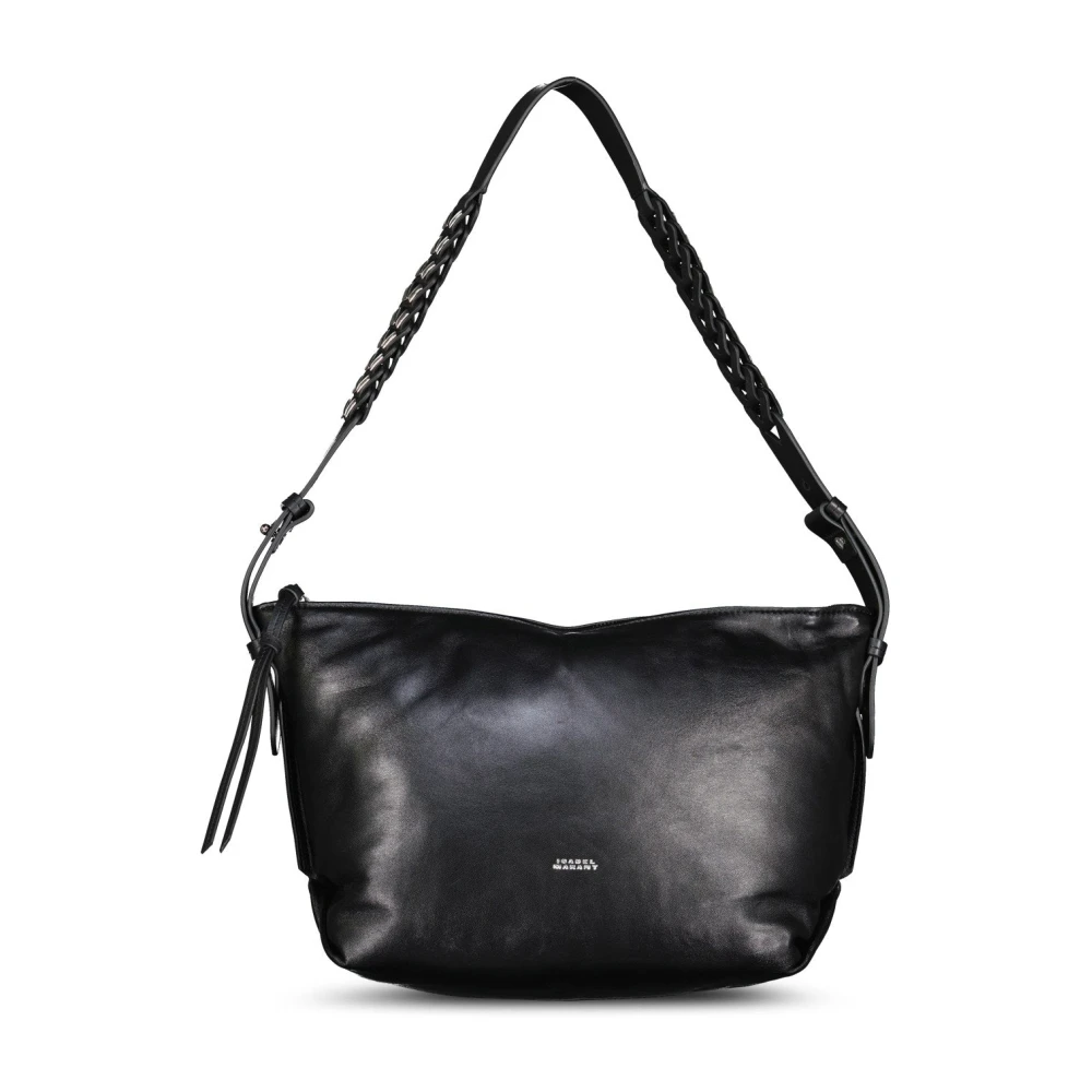Isabel marant Zwarte leren schoudertas Leyden Black Dames