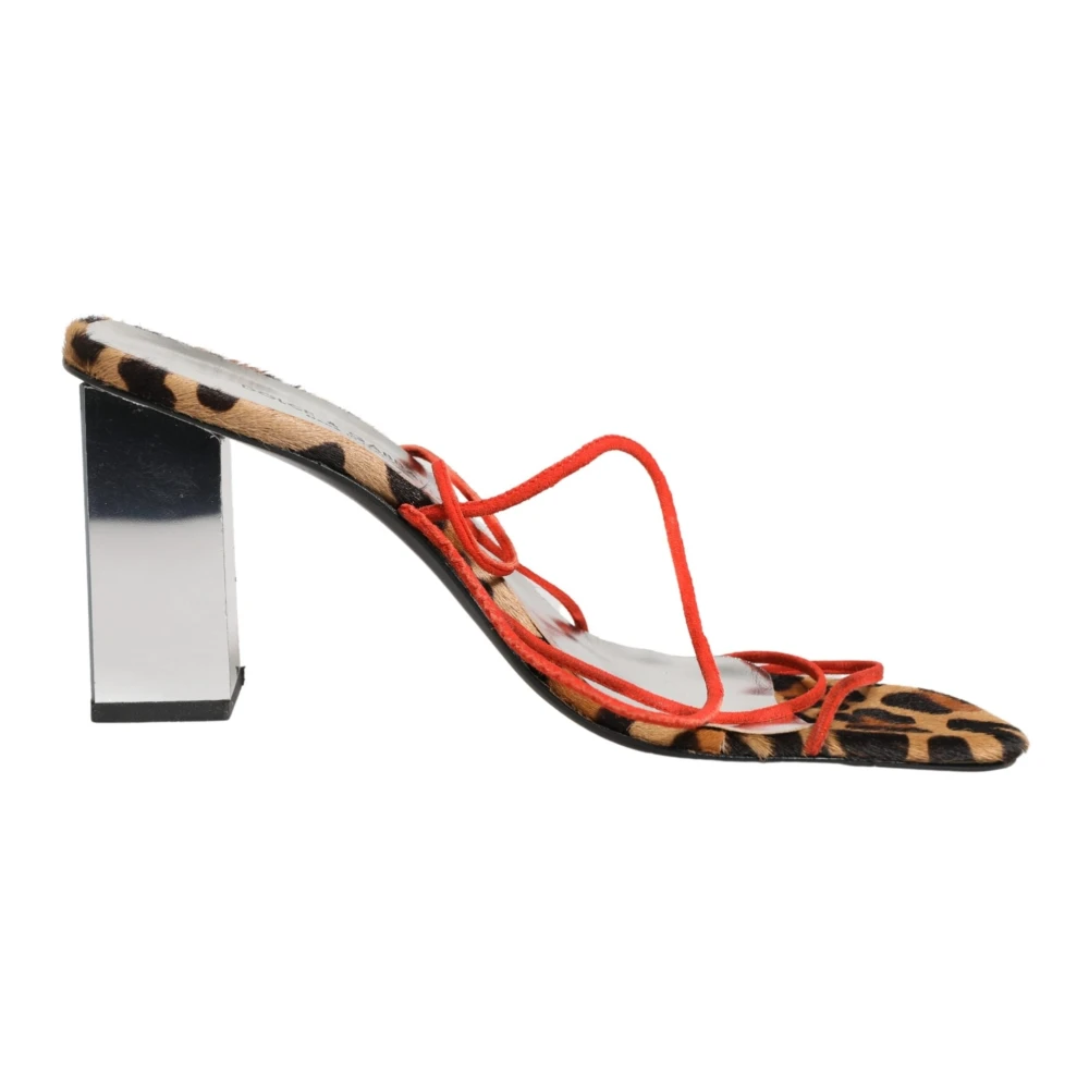 Dolce & Gabbana Women's Multicolor Heeled Mules, 6 Uk, Heels Sandals