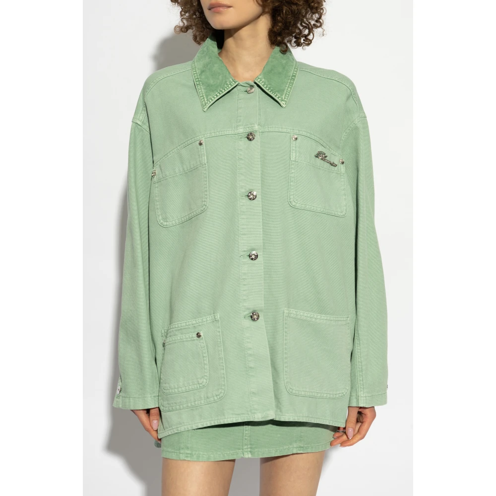 Blumarine Denim jas Green Dames