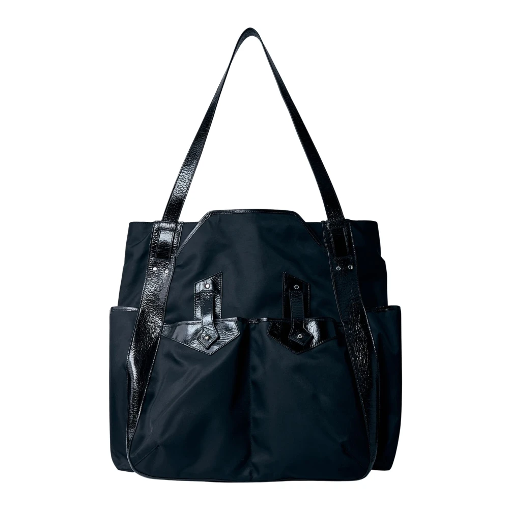 Läder Trim Tote Väska
