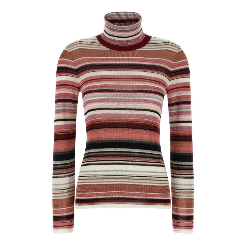 Missoni Women's Multicolor Striped Turtleneck Jumper - Turtlenecks - Xs - Knitwear