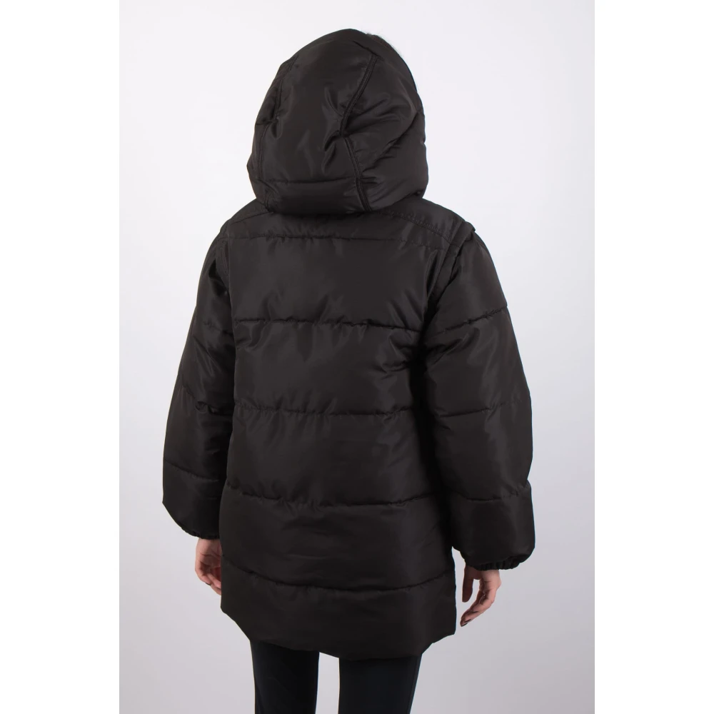 Patou Afneembare SLE Parka in Zwart Black Dames
