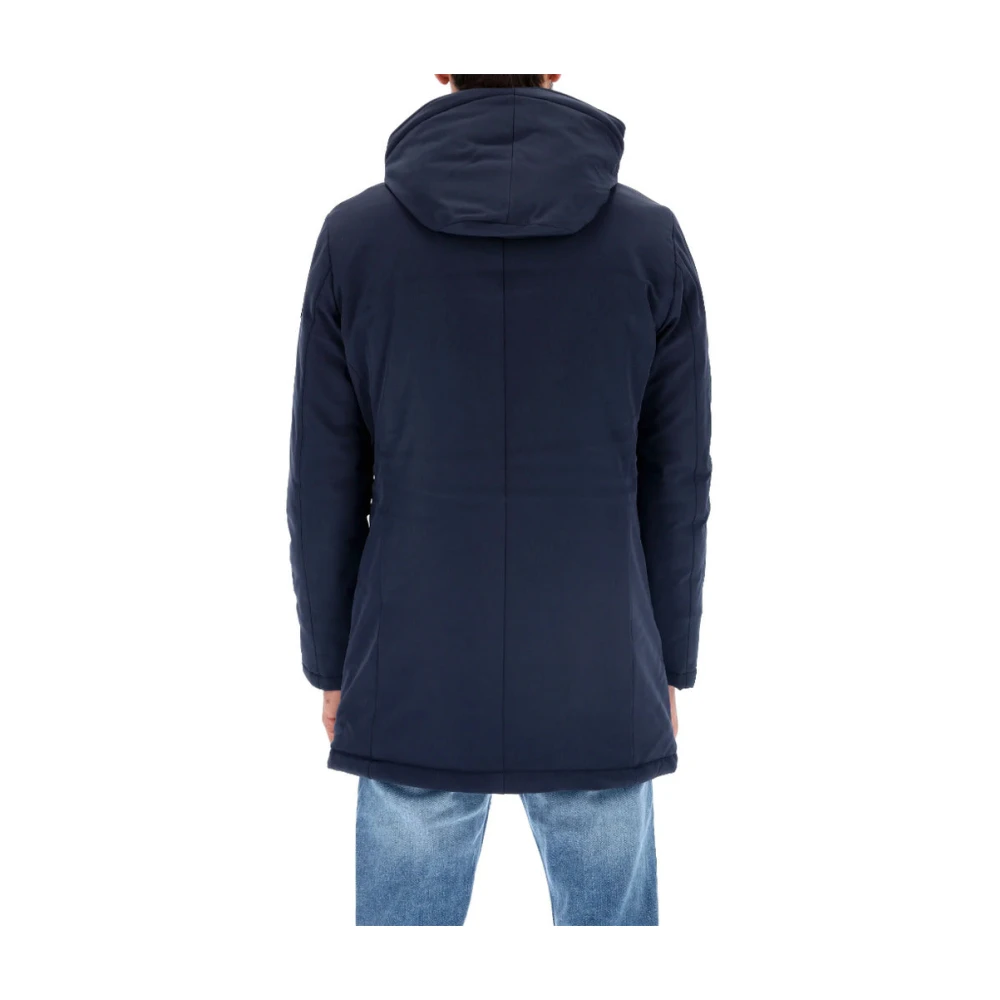 RefrigiWear Technische Parka Jas met Afneembare Capuchon Blue Heren