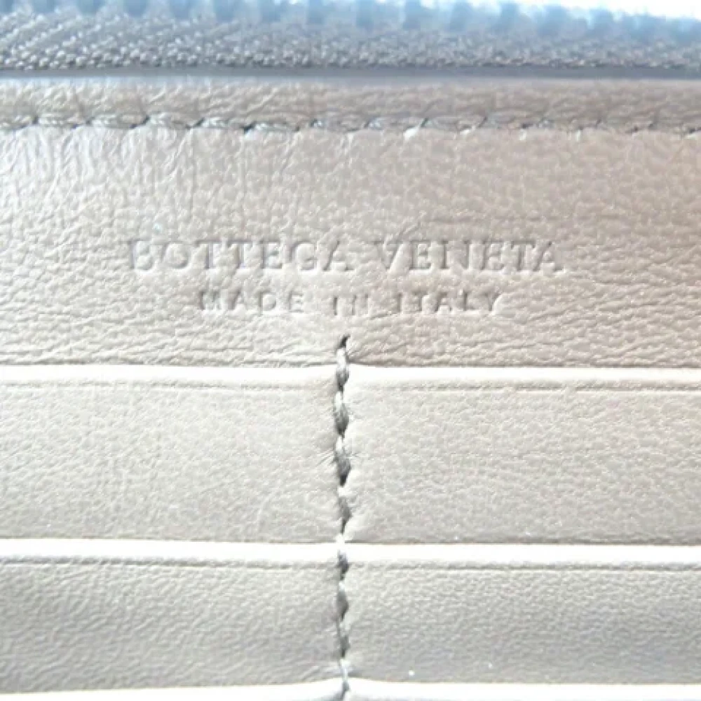 Bottega Veneta Vintage Pre-owned Fabric wallets Brown Unisex