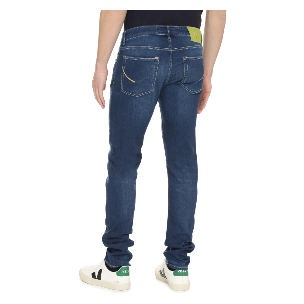 Hand Picked Klassieke Straight-Leg Jeans Blue Heren