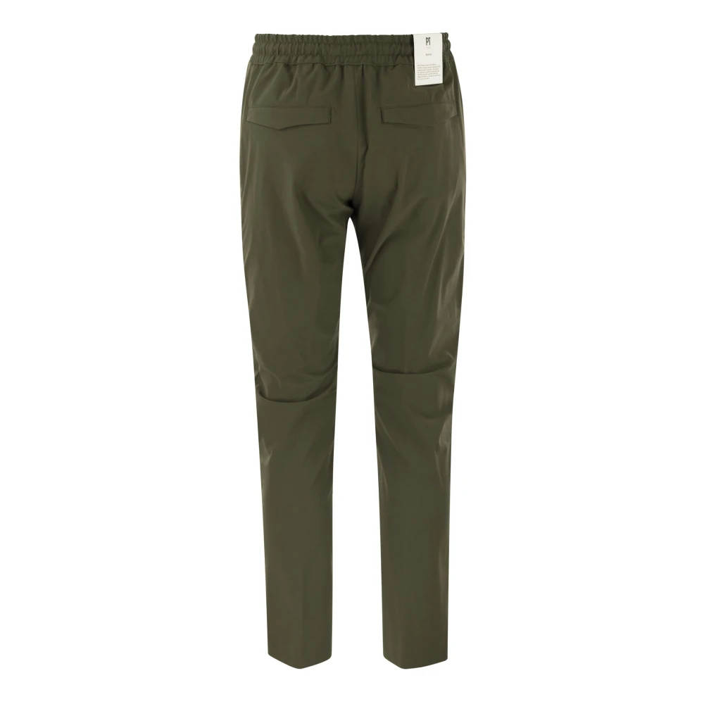 PT Torino Slim-fit Trousers Green Heren