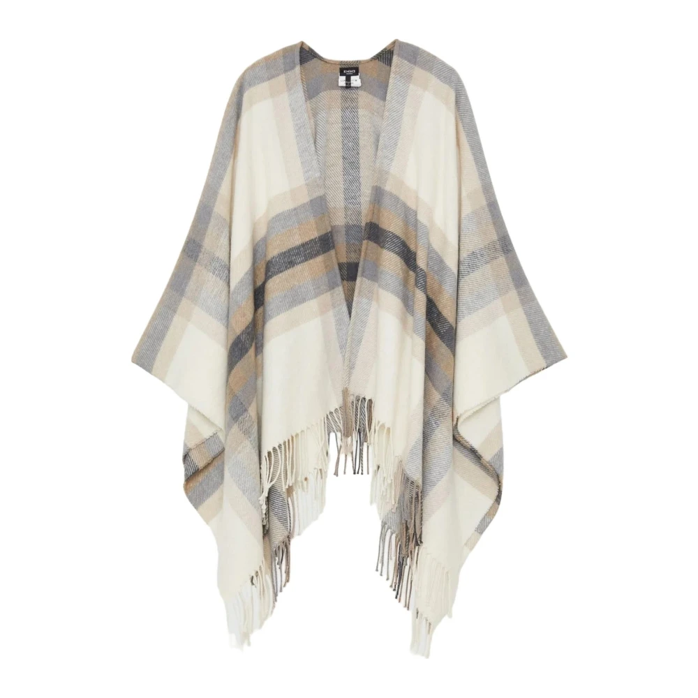 Emme DI Marella Stijlvolle Poncho en Sjaal Beige Dames