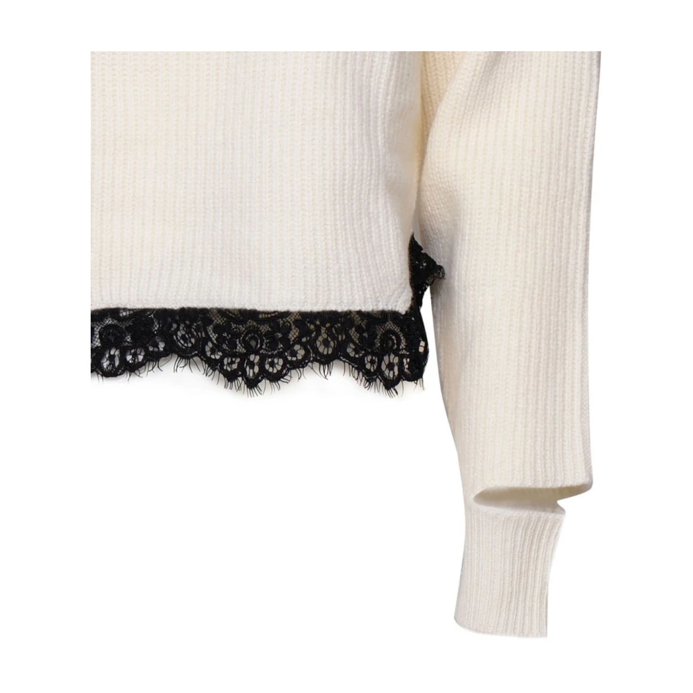 pinko Stijlvolle Sweaters voor een Chic Look White Dames