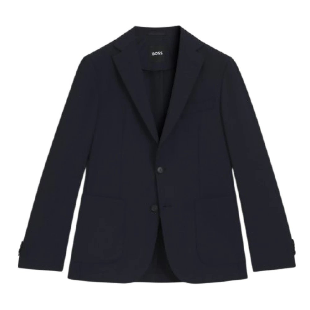 Hugo Men's Blue Blazers, L, P-Hanry-Wg-253