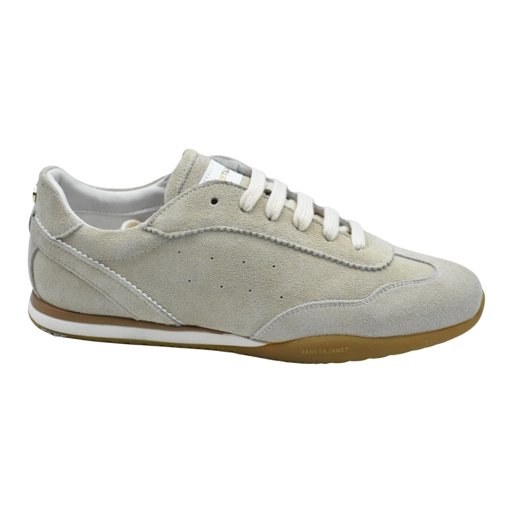 Janet & Janet Sneakers Dames Schoenen Beige