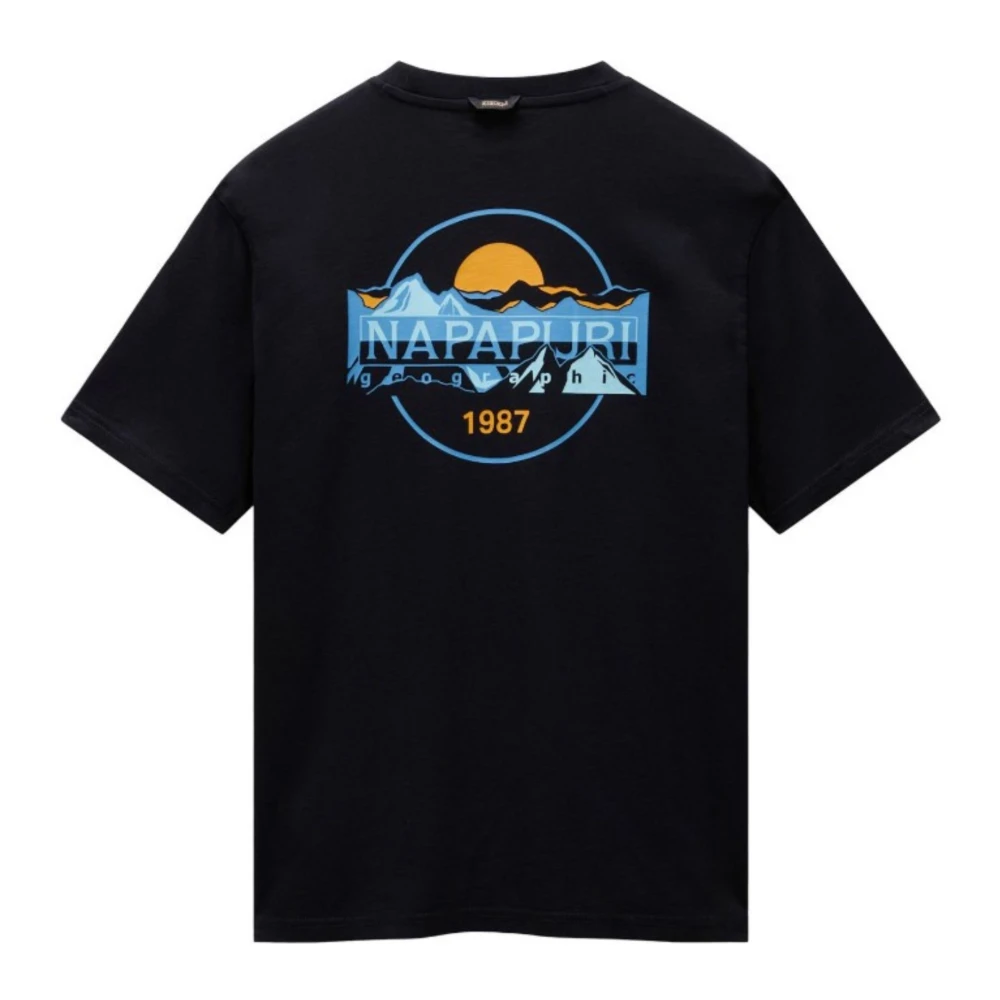 Napapijri Heren T-shirt Durand Korte Mouw Black Heren