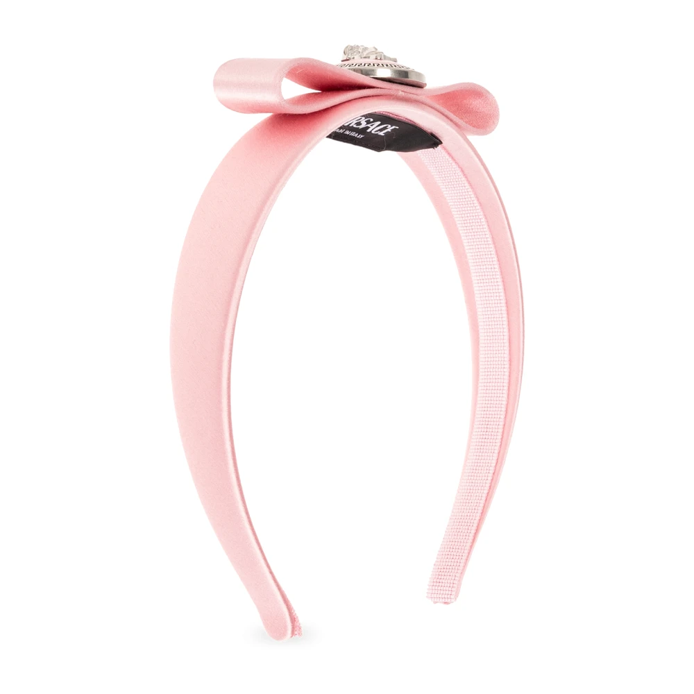 Versace Satijnen haarband Pink Dames