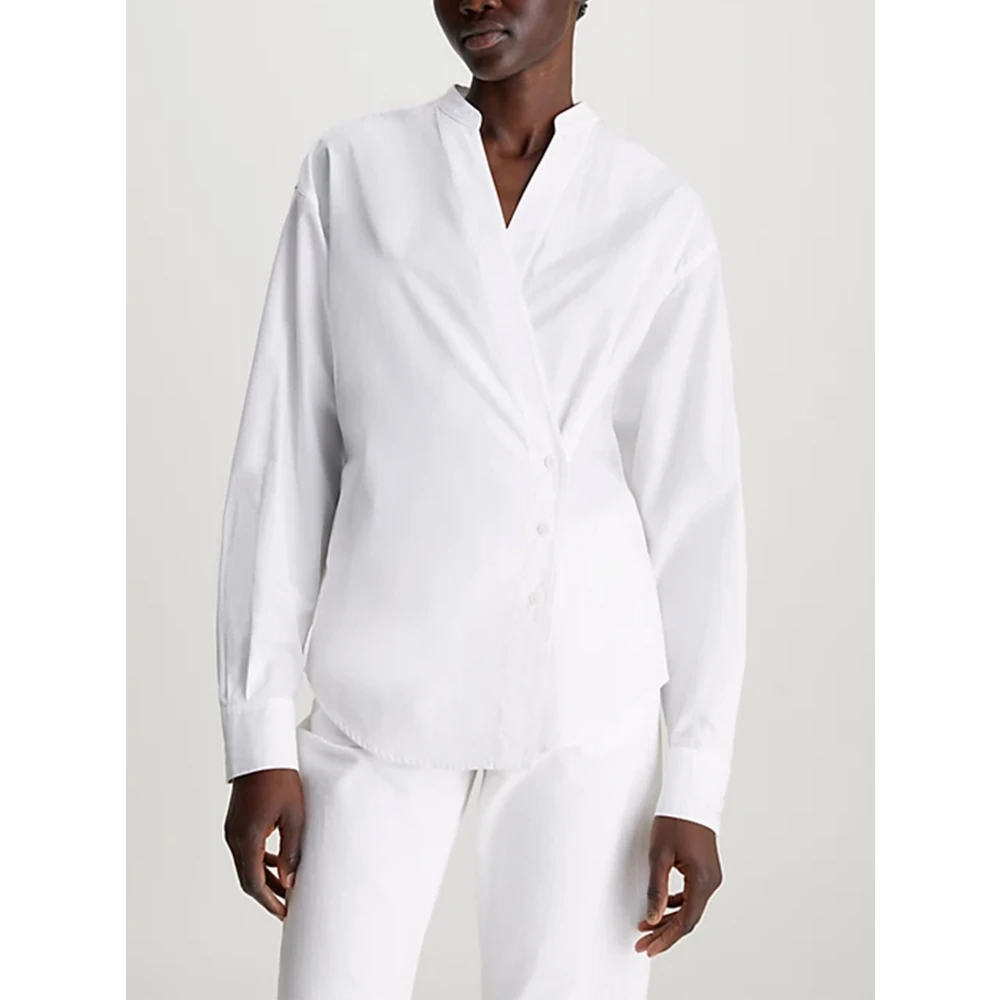 Calvin Klein Blouses Shirts White Dames