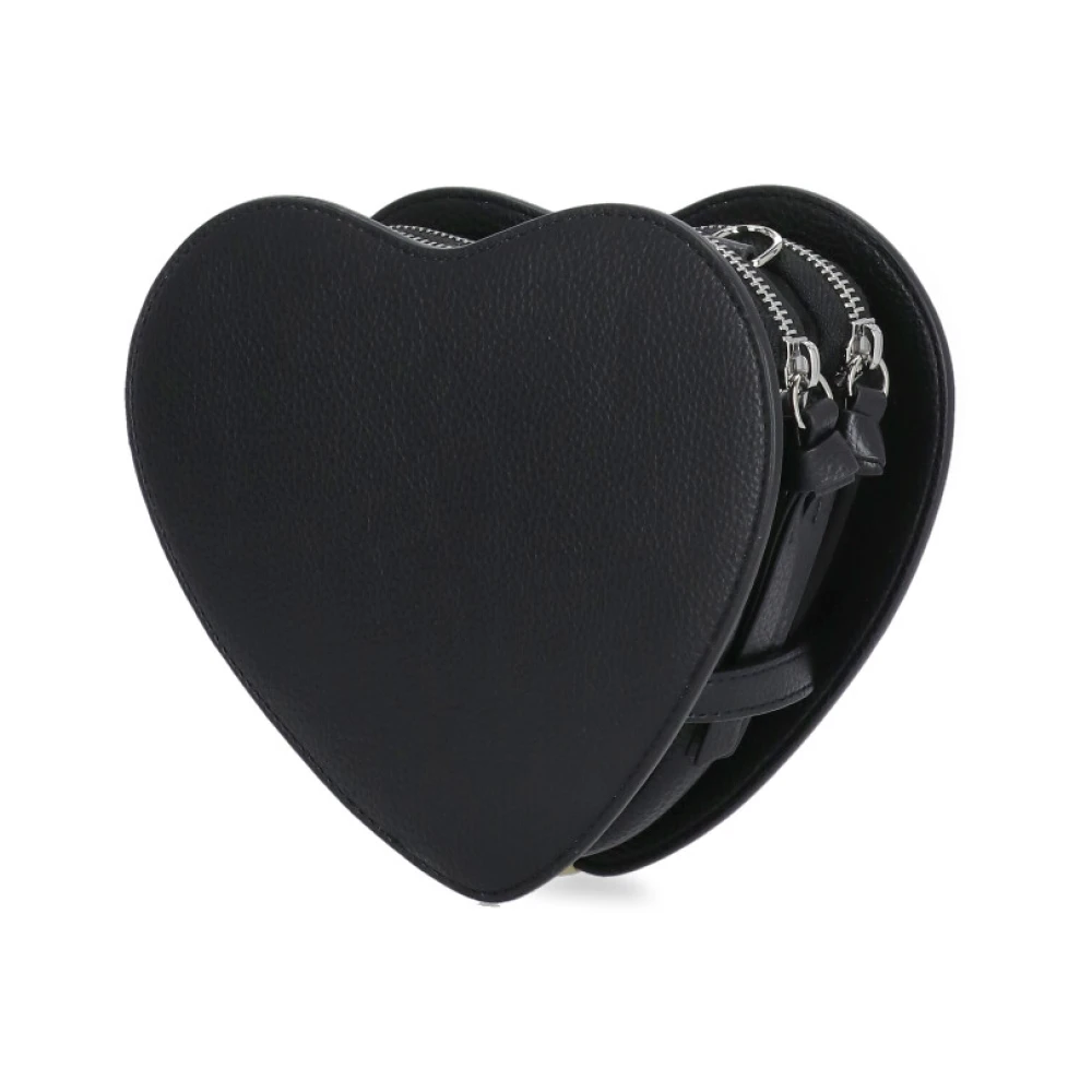 Vivienne Westwood Zwarte Schoudertas in Hartvorm Black Dames