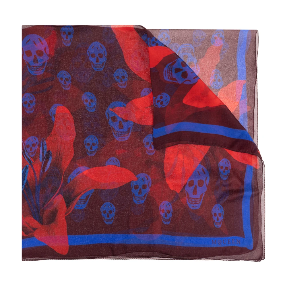 Alexander mcqueen Zijden sjaal Red Dames