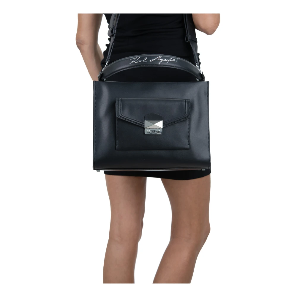 Karl Lagerfeld Dames Schoudertas Rits Black Dames