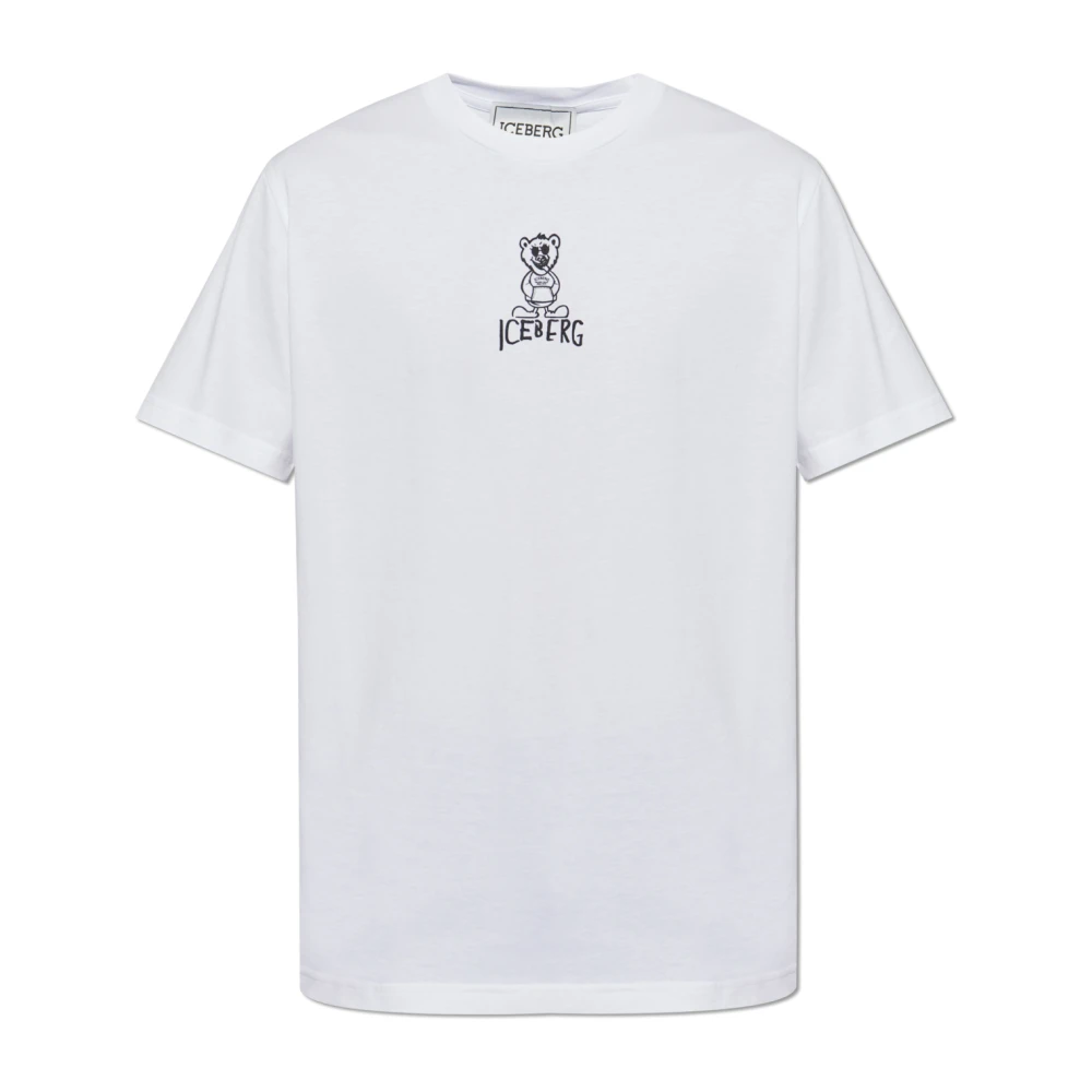 Iceberg - Tops > T-Shirts - White - Iceberg - Modalova