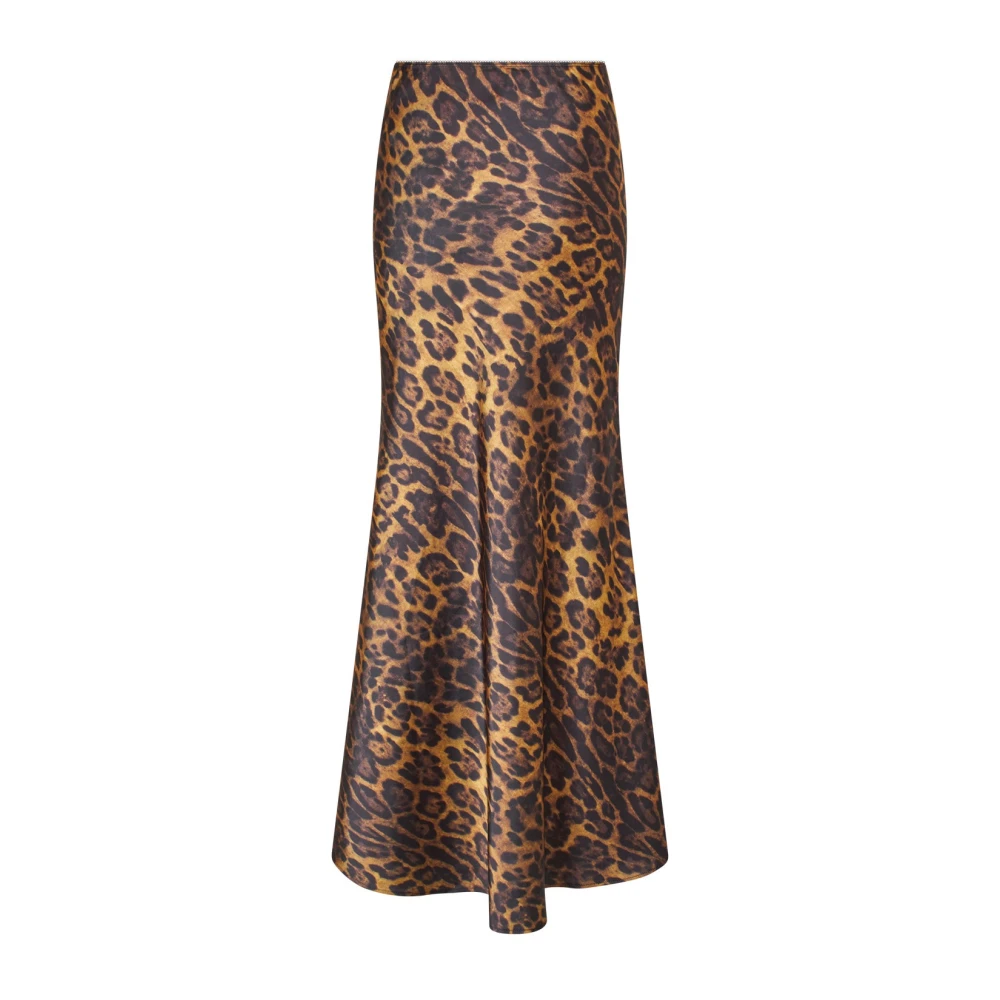 Cras Elegante Maxi Rok Hazy Leopard Multicolor Dames