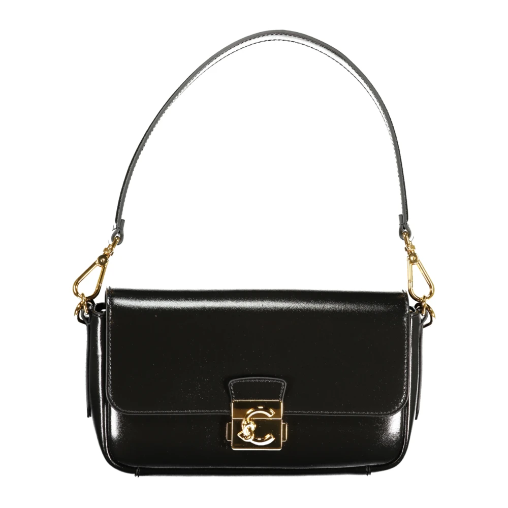 Coccinelle Women's Black Shoulder Bags, One Size, C-Me Lock Medium