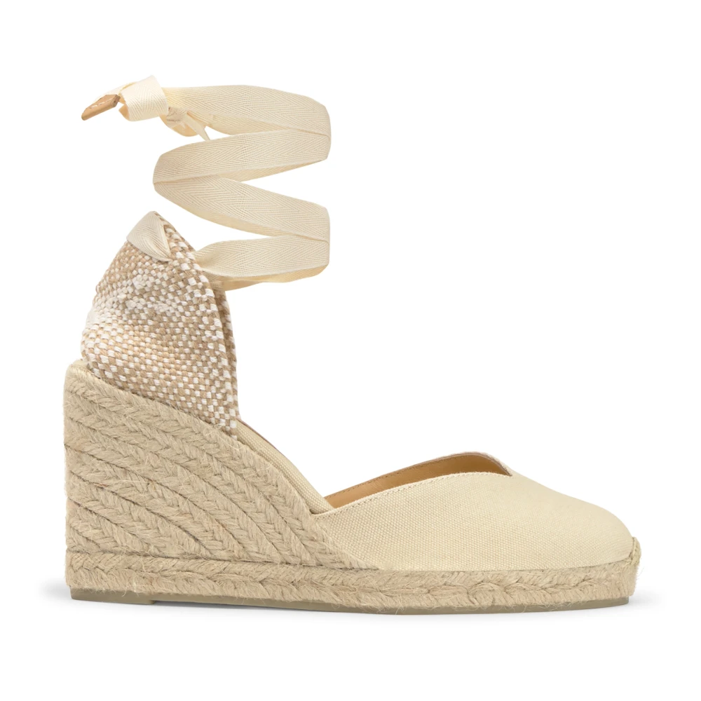 Castañer Women's Beige Wedges, 7 Uk, Chiara Wedge Espadrille