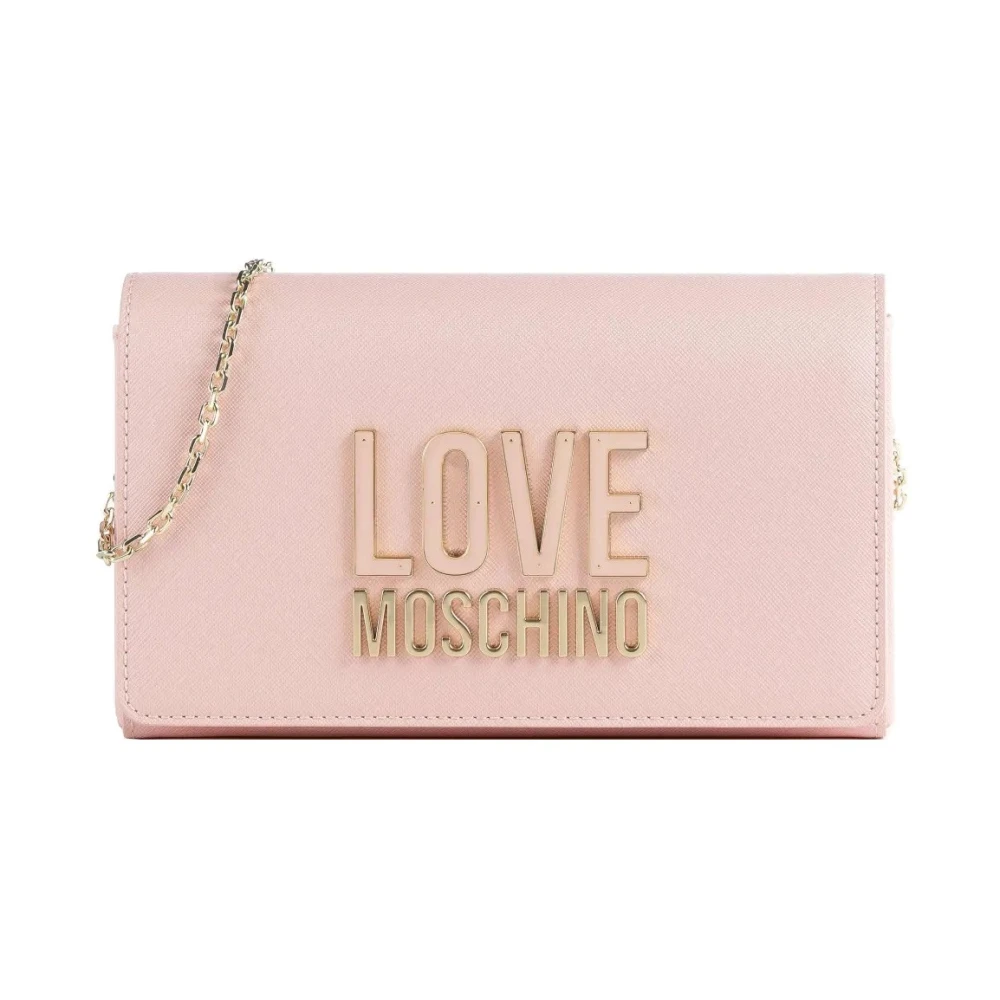 Love Moschino Stijlvolle PU-tas Pink Dames