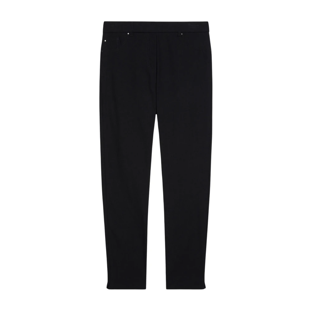Elena Mirò Stretch Viscose Skinny Broek Black Dames