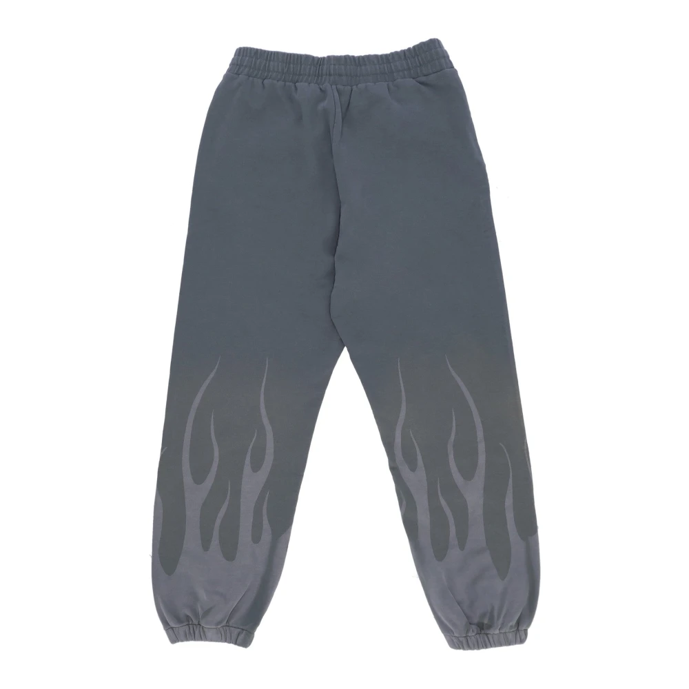Vision OF Super Vlammenprint Fleece Broek Gray Heren