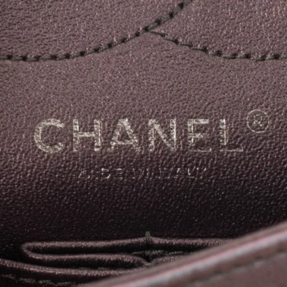 Chanel Vintage Pre-owned Leather chanel-bags Purple Dames