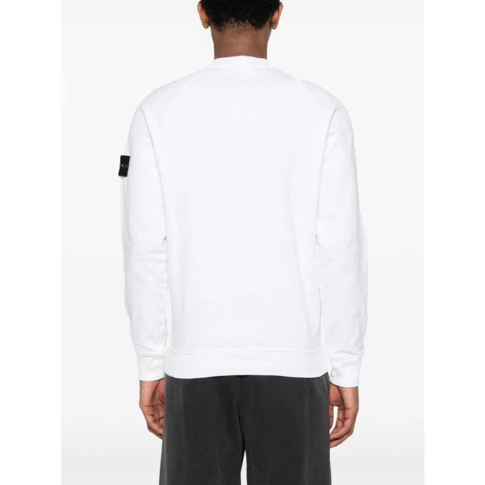 Stone Island Witte Sweatshirt Ss24 Herenmode White Heren