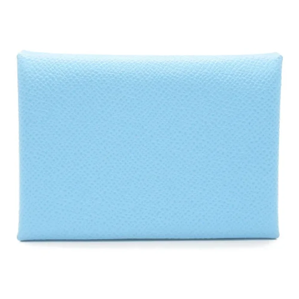 Hermès Vintage Pre-owned Leather home-office Blue Dames