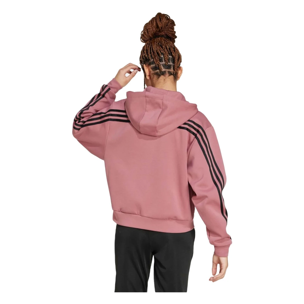 Adidas Future Icons 3 Strepen Hoodie Pink Dames