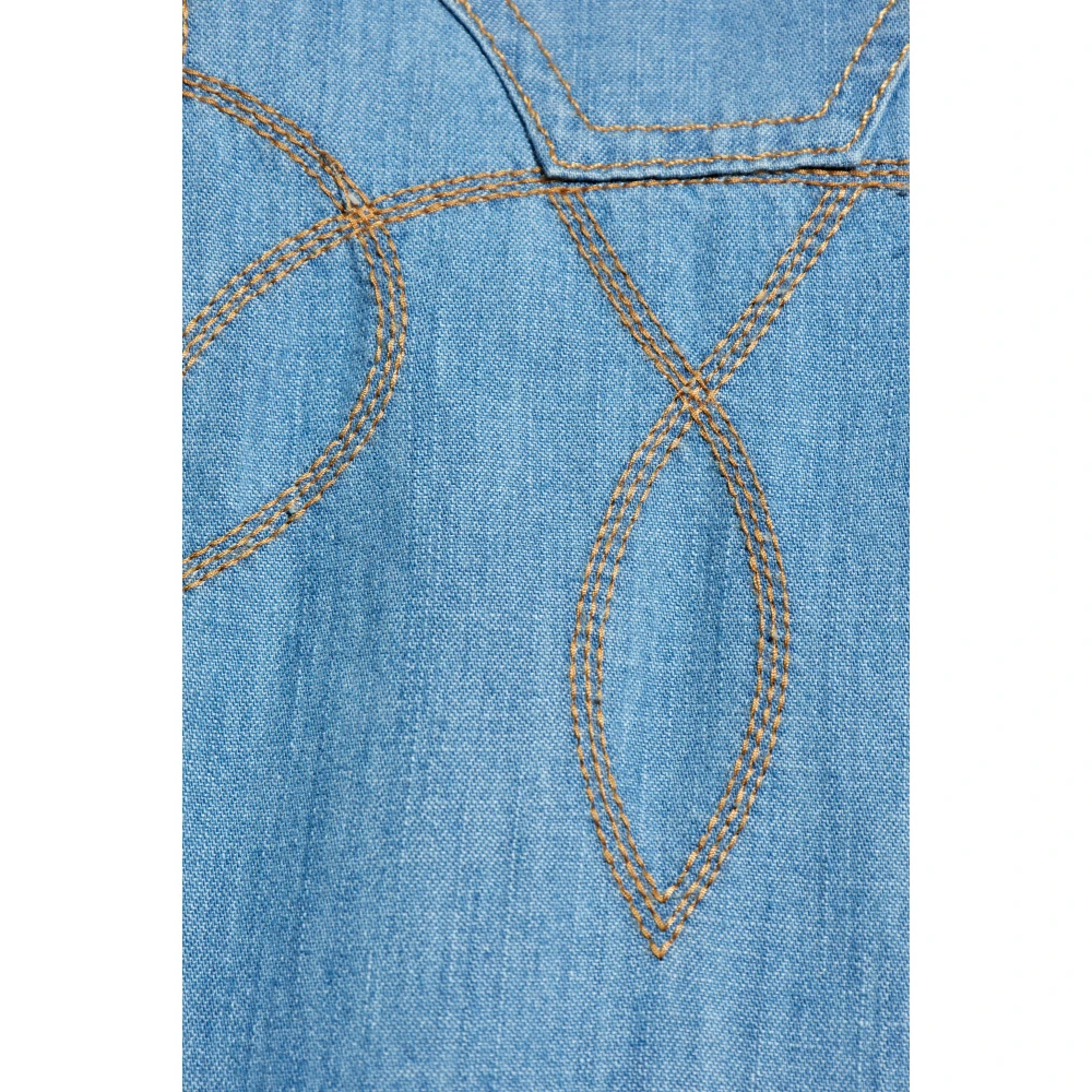Munthe Denim jurk Blue Dames