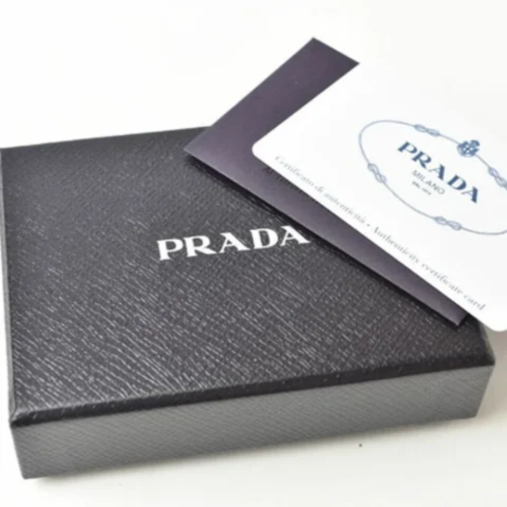 Prada Vintage Pre-owned Leather key-holders Black Dames