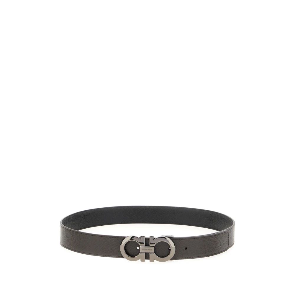 Ferragamo Men's Black Stylish Belt - Belts - 105 Cm - Accessories