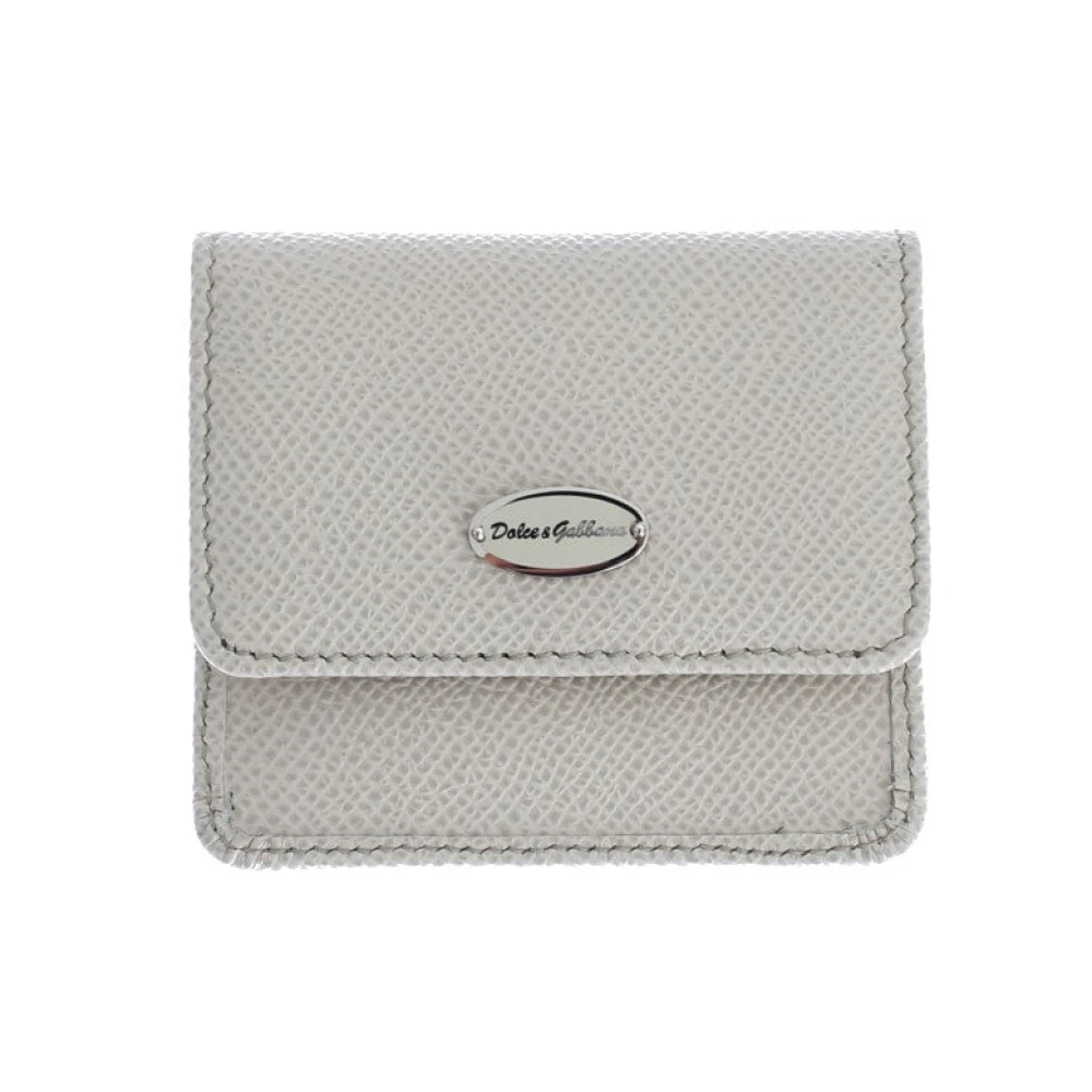 Dolce & Gabbana Donna Bianco Dauphine Leather Case Wallet