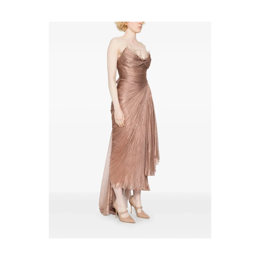 Maria Lucia Hohan Roze Jurk met Benig Korset en Strik Pink Dames