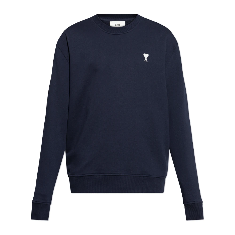 Ami Paris Logo sweatshirt Blue Heren