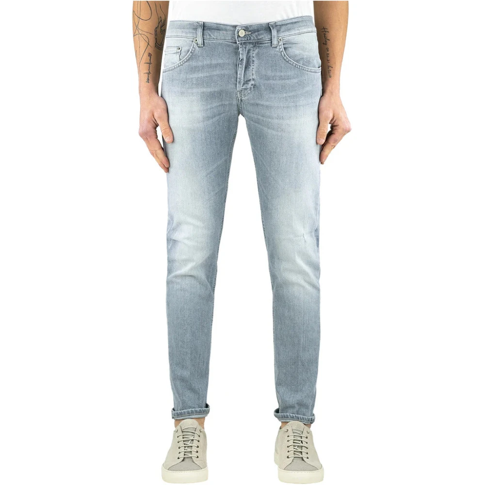 Dondup Slim Fit Grijs Denim Jeans Gray Heren