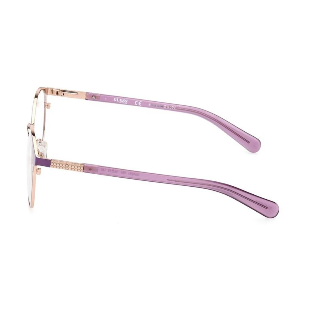 Guess Paarse Metalen Frame Bril met UV-filter Purple Dames