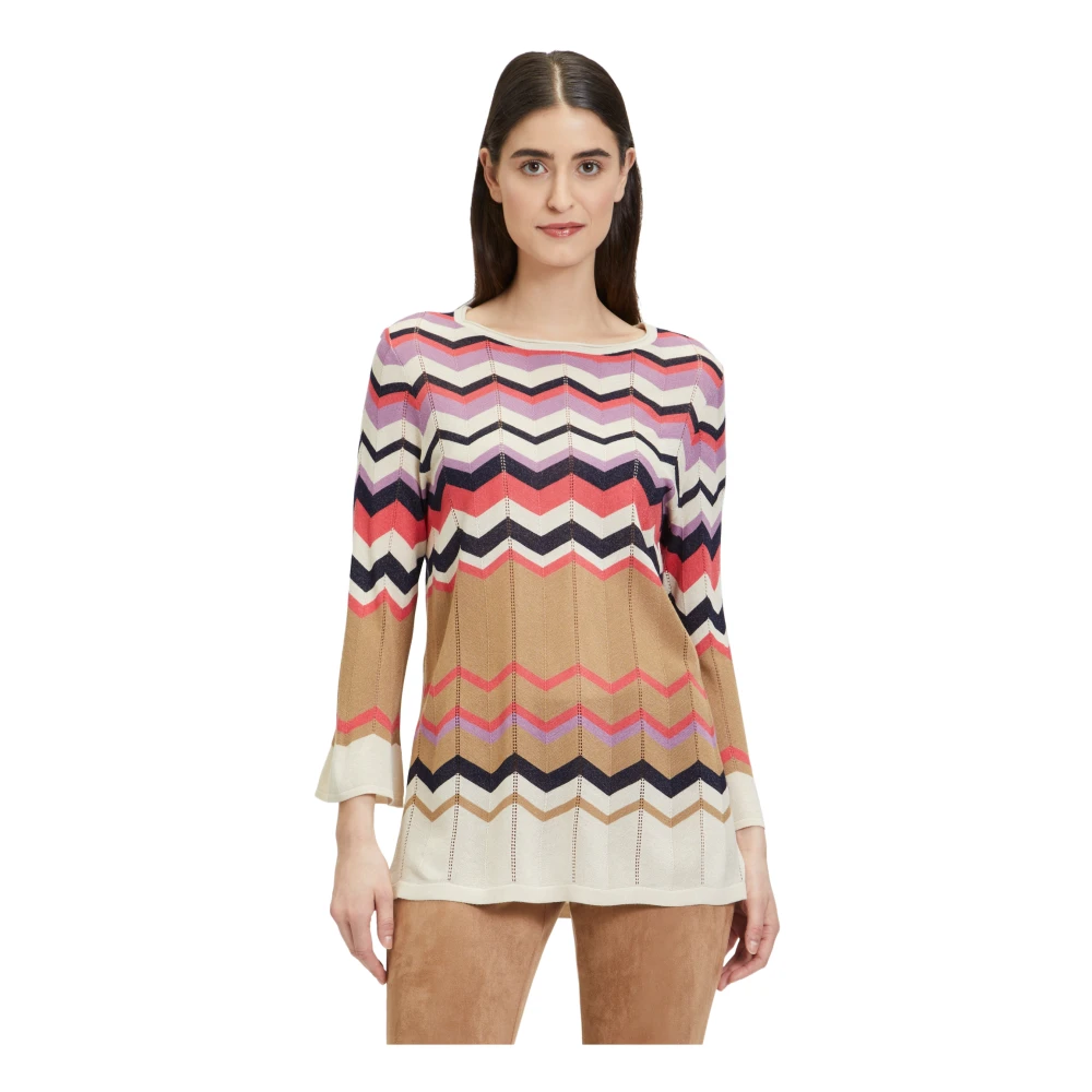 Betty Barclay Kleur Blok Gebreide Trui Multicolor Dames