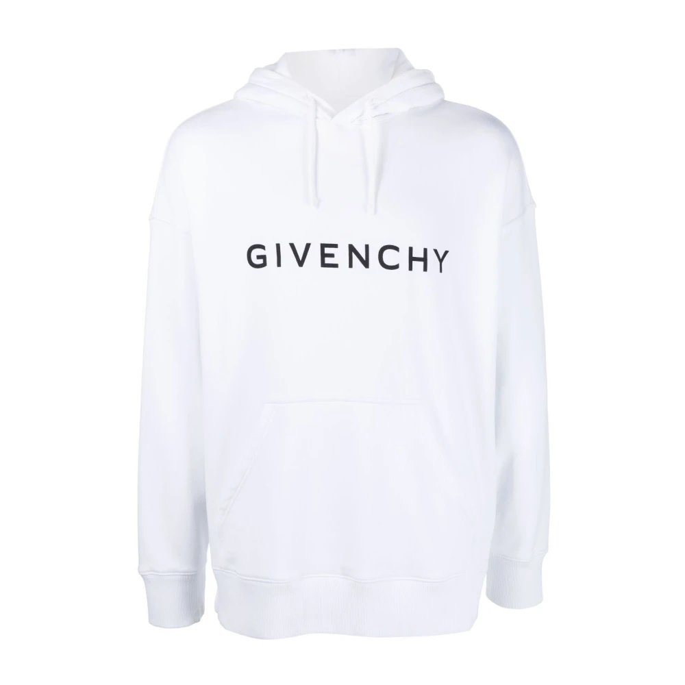 Givenchy Witte Slim Fit Hoodie White Heren