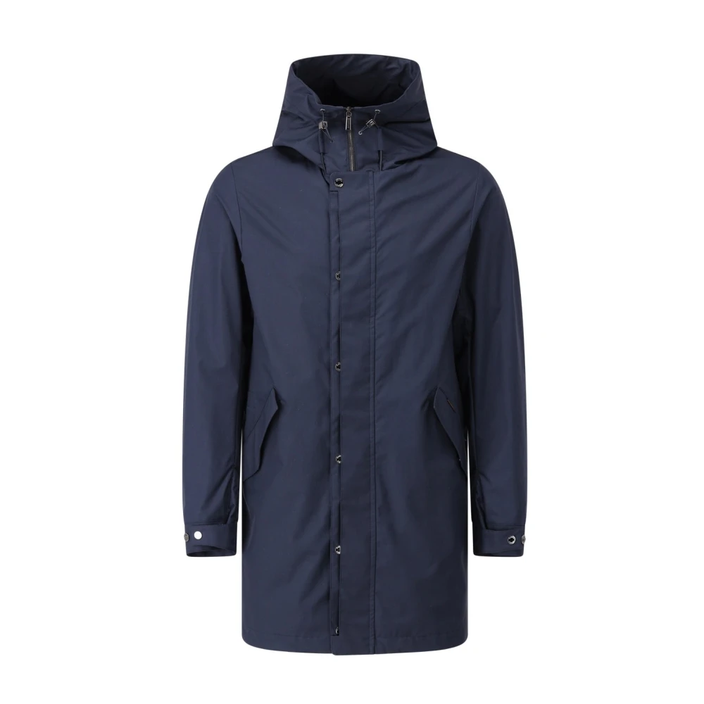 Moorer Sportieve Parka met Ademende Voering Blue Heren