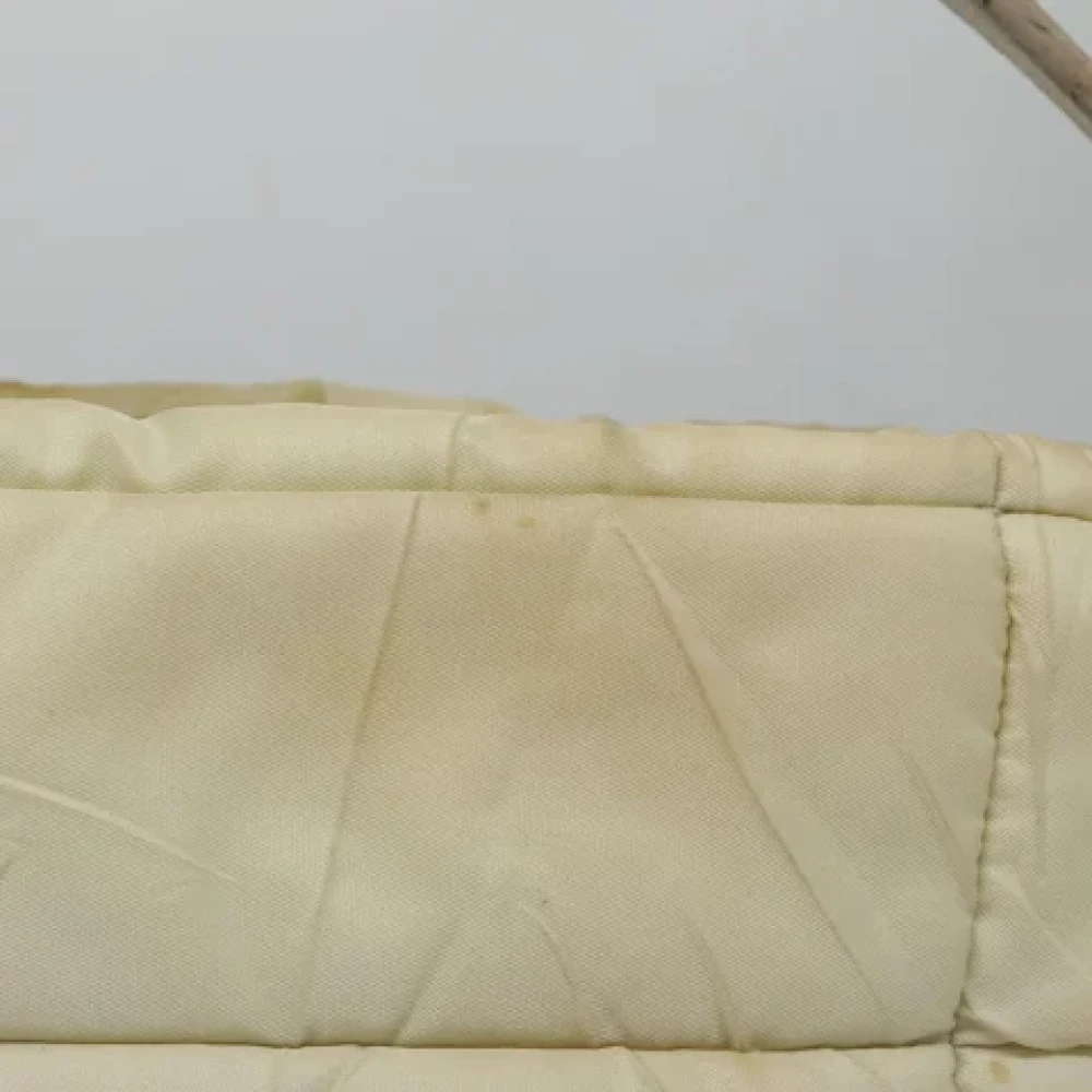 Prada Vintage Pre-owned Nylon handbags Beige Dames