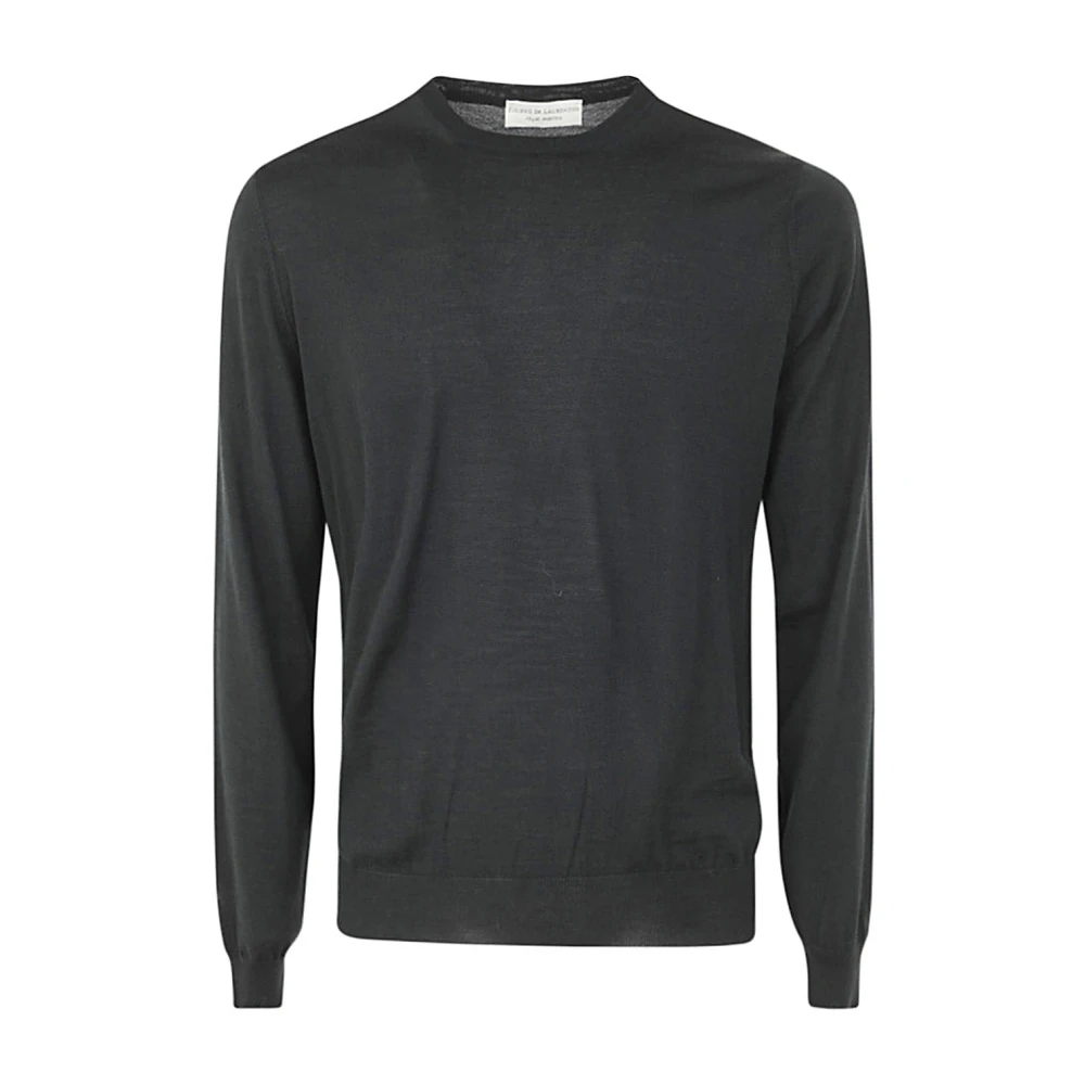 Filippo De Laurentiis Groene Merino Crew Neck Sweater Green Heren