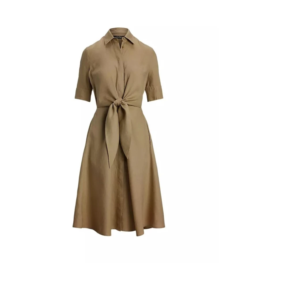 Ralph Lauren Women's Beige Shirt Dresses,, Haljina Small