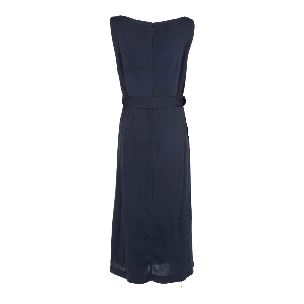 Manila Grace Elegante blauwe jurk voor vrouwen Blue Dames