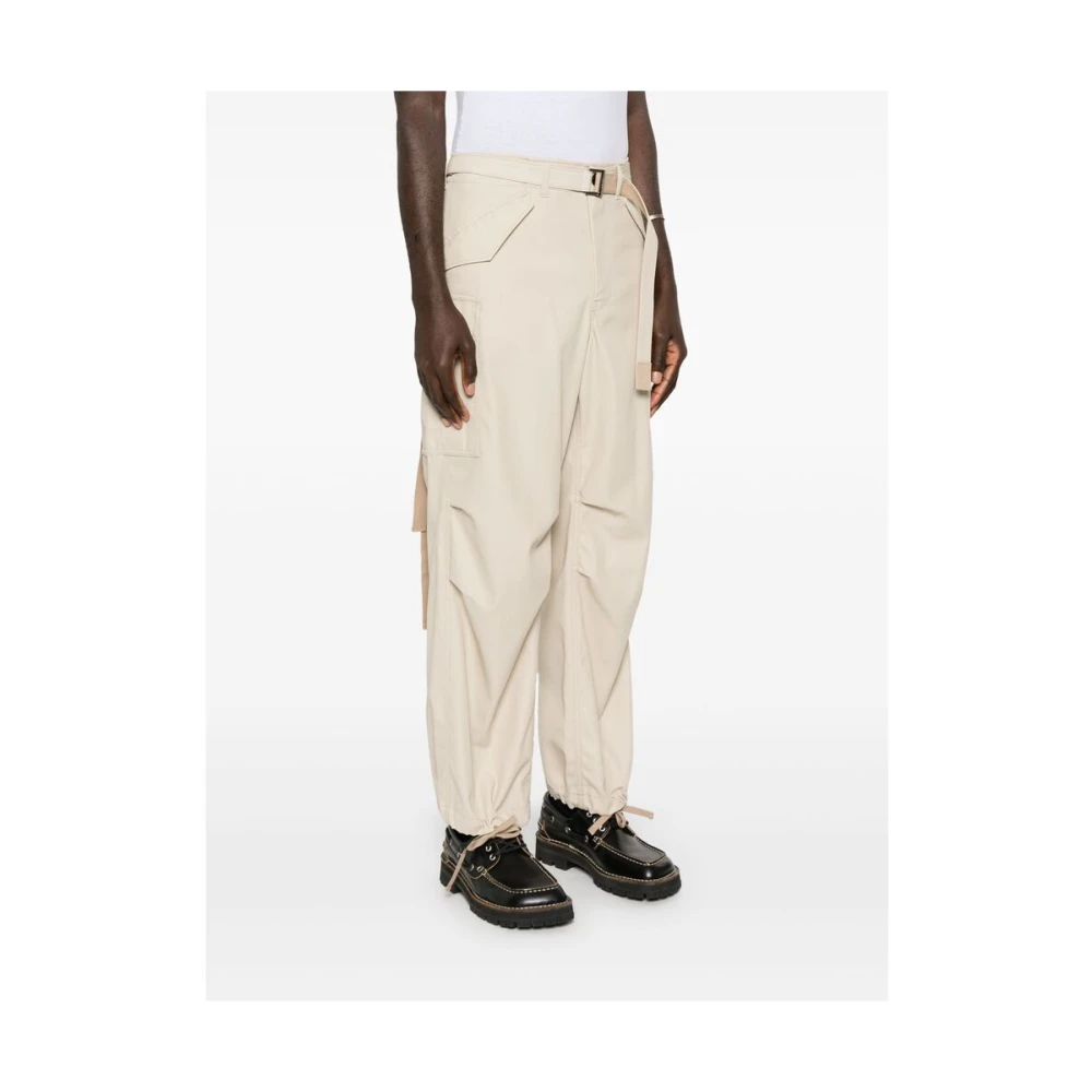 Sacai Beige Cargo Broek met Zakken Beige Heren